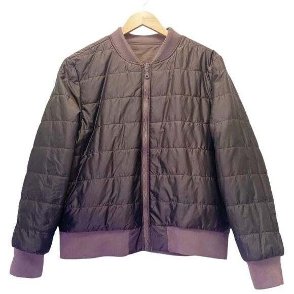 DownEast Reversible Bomber Jacket in Dusty Mauve Women’s Size XL Extra Large - Picture 4 of 10